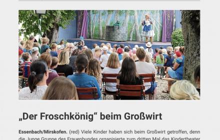 Münchner Theater für Kinder beim Großwirt 26.07.2022